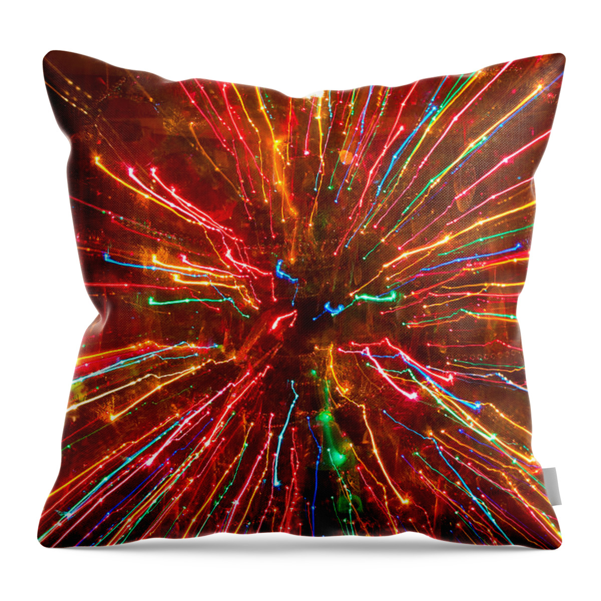 Abstract Throw Pillow featuring the photograph Crazy Fun Colorful Abstract by James BO Insogna