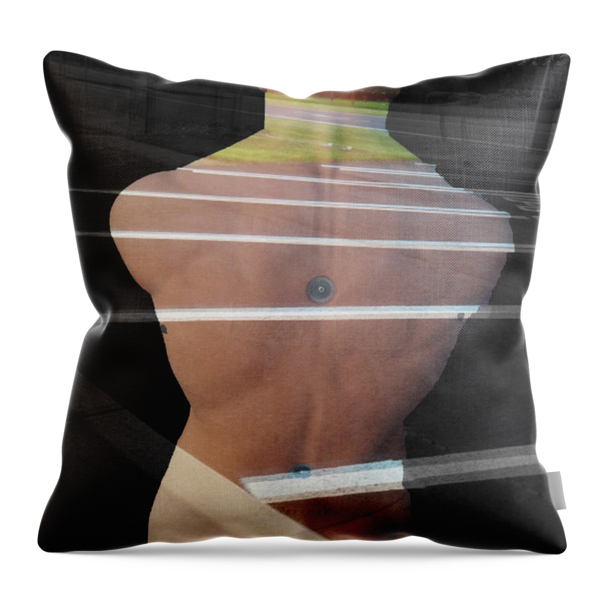 Surrealism Throw Pillow featuring the photograph Crossing Over by Lyric Lucas