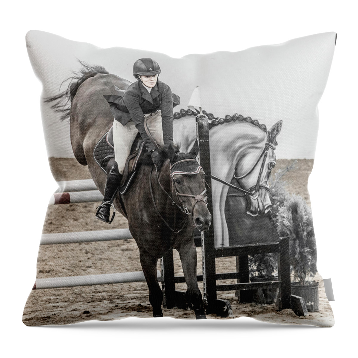 Horse Throw Pillow featuring the photograph Cruising by Betsy Knapp