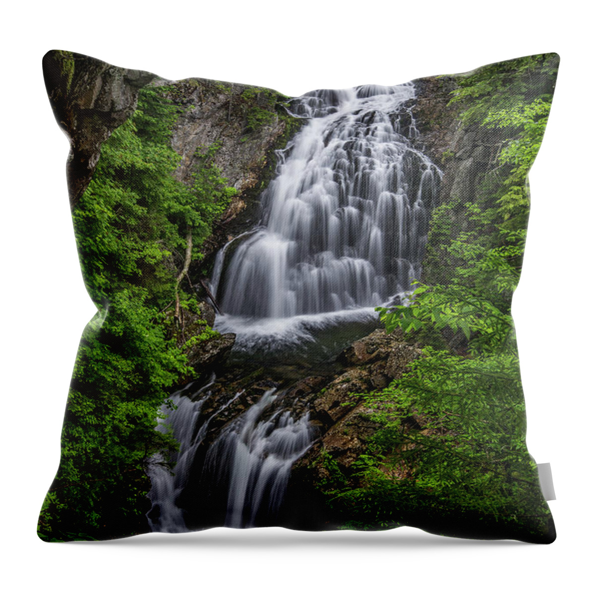 Crystal Throw Pillow featuring the photograph Crystal Cascade by White Mountain Images