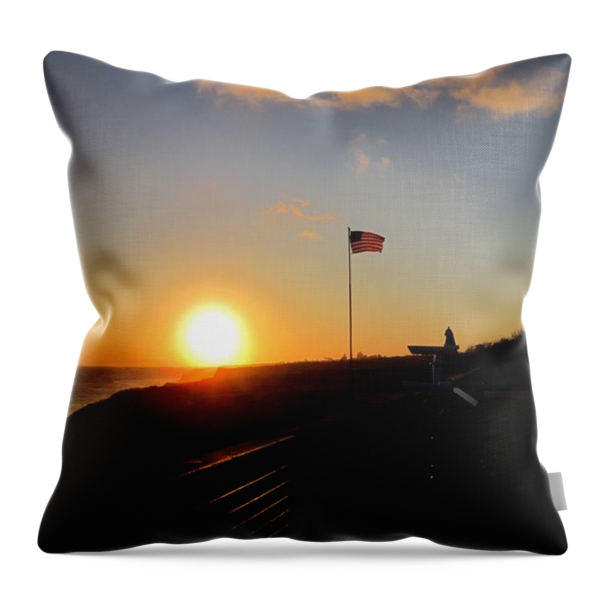 Crystal Cove Throw Pillow featuring the photograph Crystal Cove 4th of July by Dan Twyman