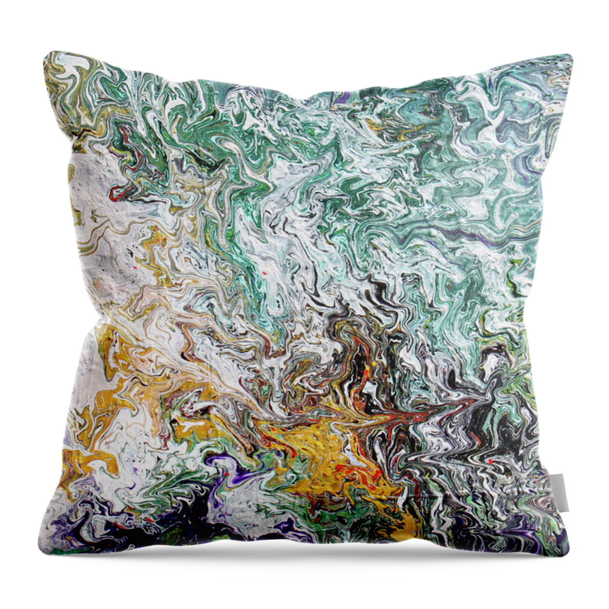 Fusionart Throw Pillow featuring the painting Crystallize by Ralph White