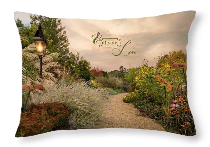 Love Throw Pillow featuring the photograph Cultivate Love by Robin-Lee Vieira