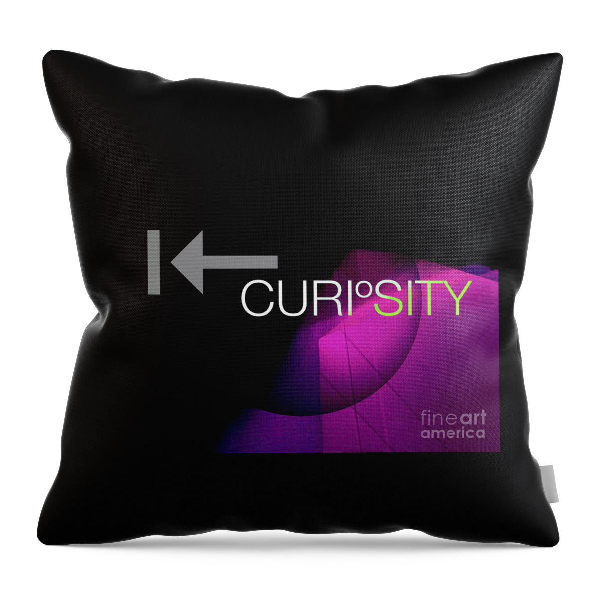 Nag004321k Throw Pillow featuring the digital art Curiosity by Edmund Nagele FRPS