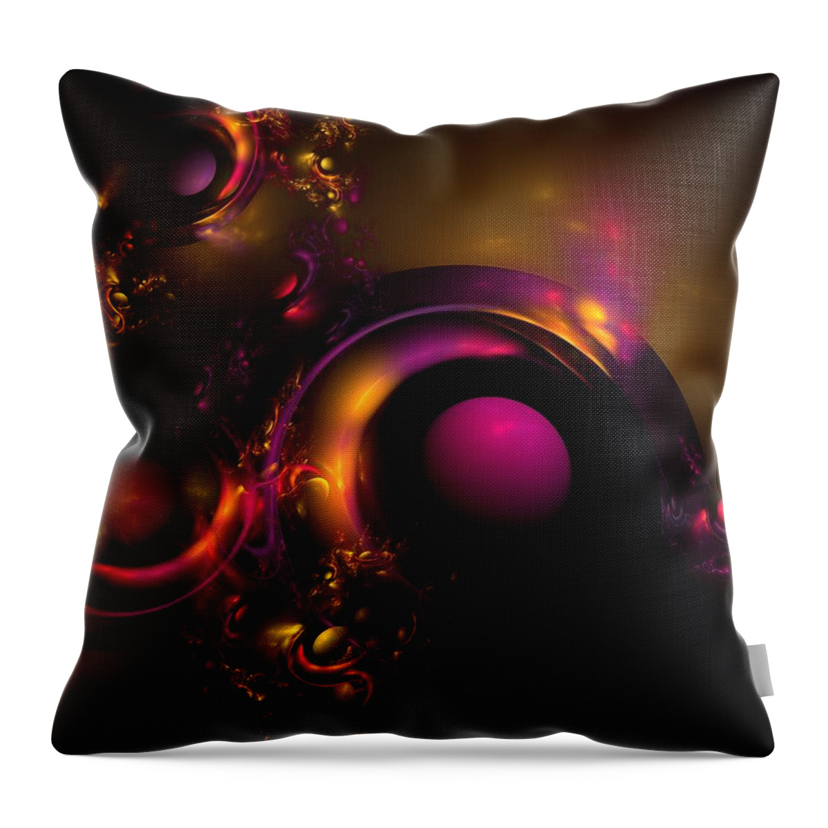 Fractal Throw Pillow featuring the digital art Curvy Baby by Lyle Hatch
