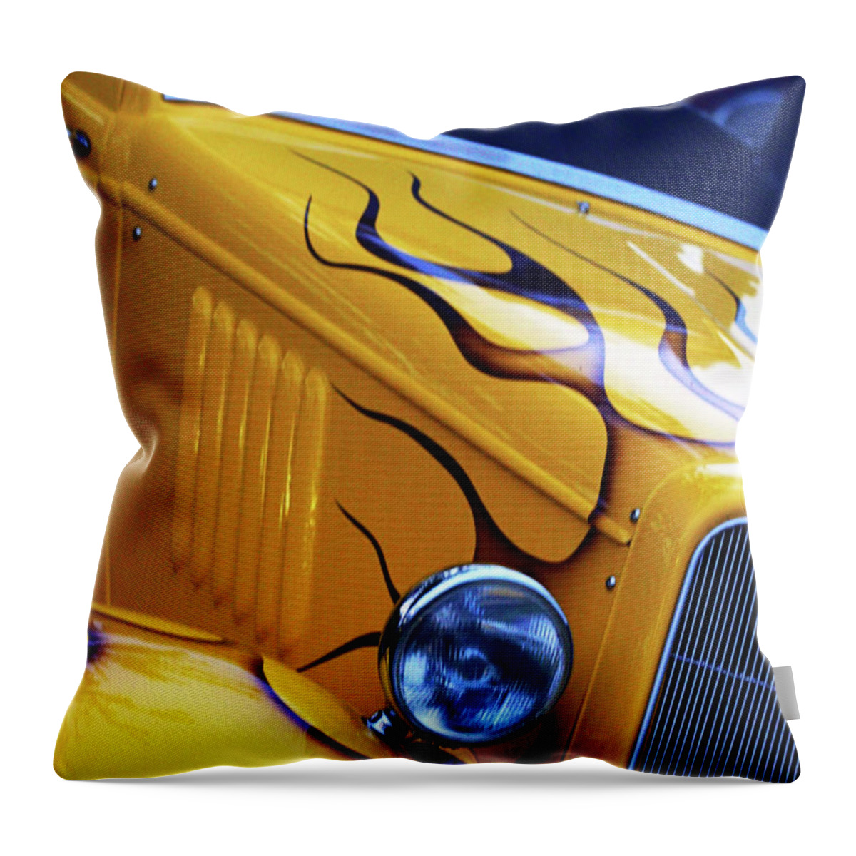 Car Throw Pillow featuring the photograph Custom 1934 Ford Artwork by Stephen Melia