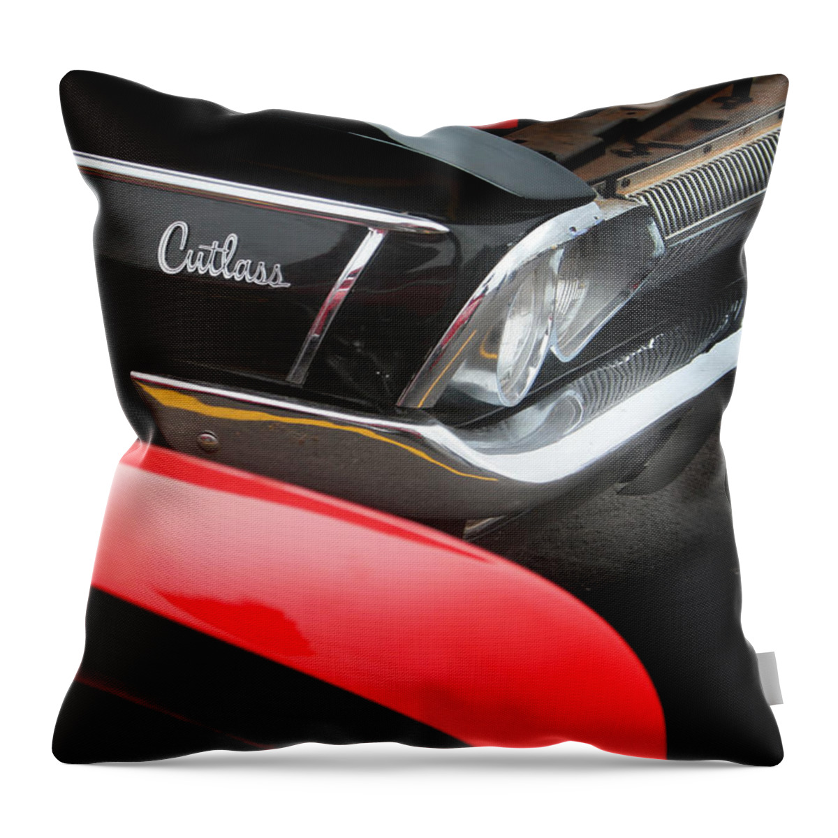 Classic Automobile Throw Pillow featuring the photograph Cutlass Classic by Toni Hopper