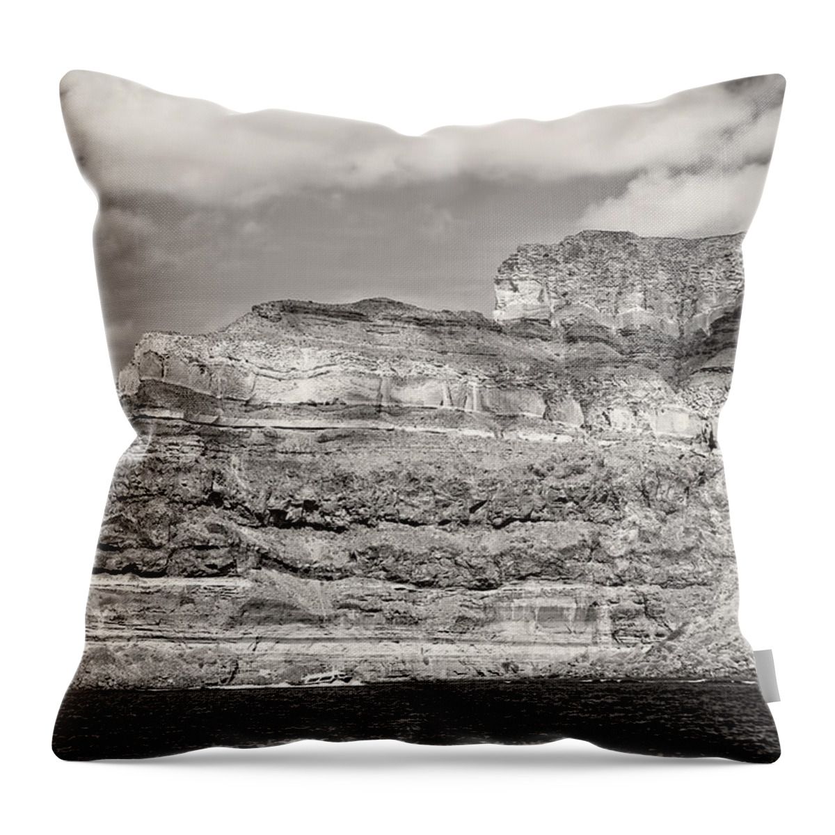 Greece Throw Pillow featuring the photograph Cyclades Scenic by HD Connelly