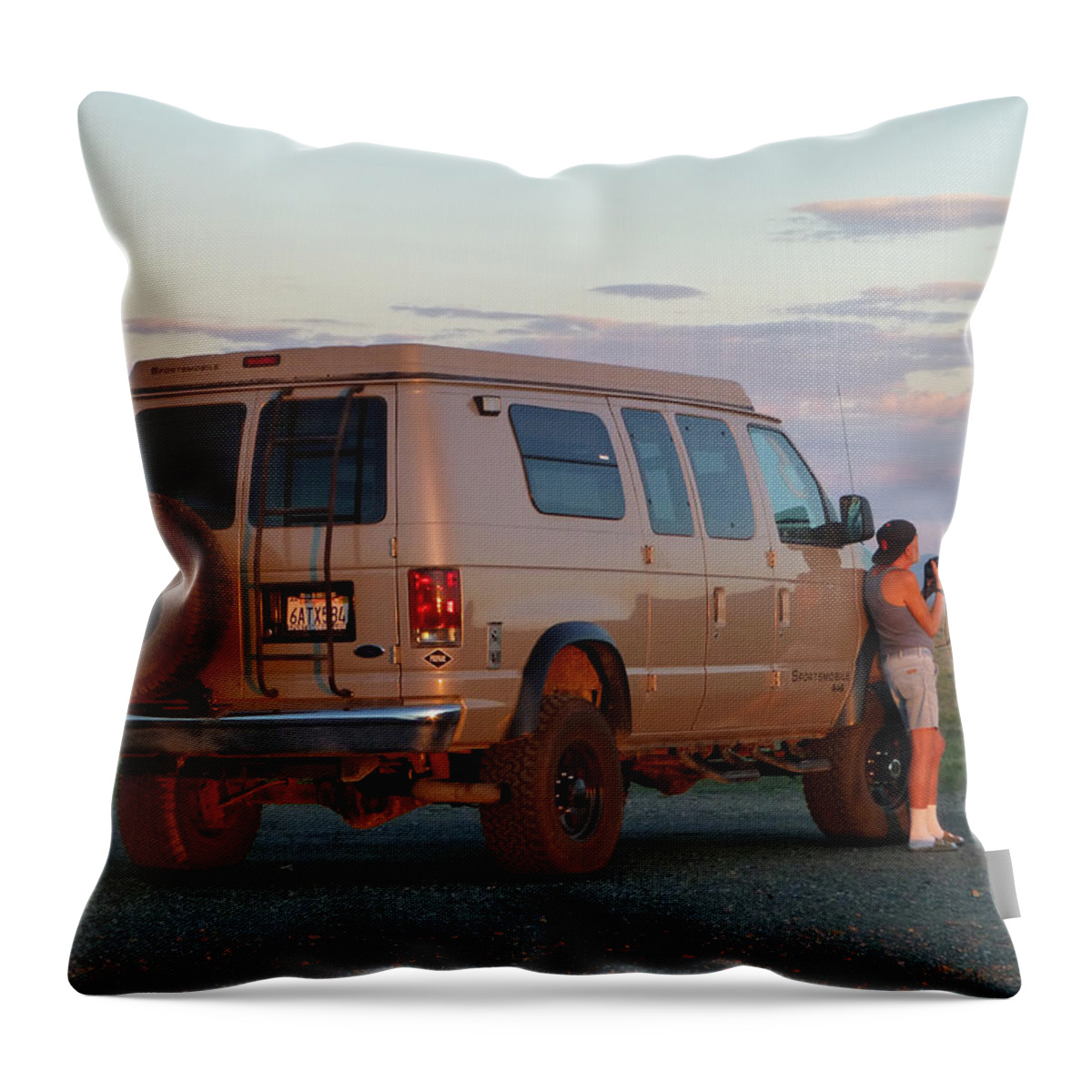 Ed Cooper Throw Pillow featuring the photograph D11085-DC Ed Cooper by Ed Cooper Photography