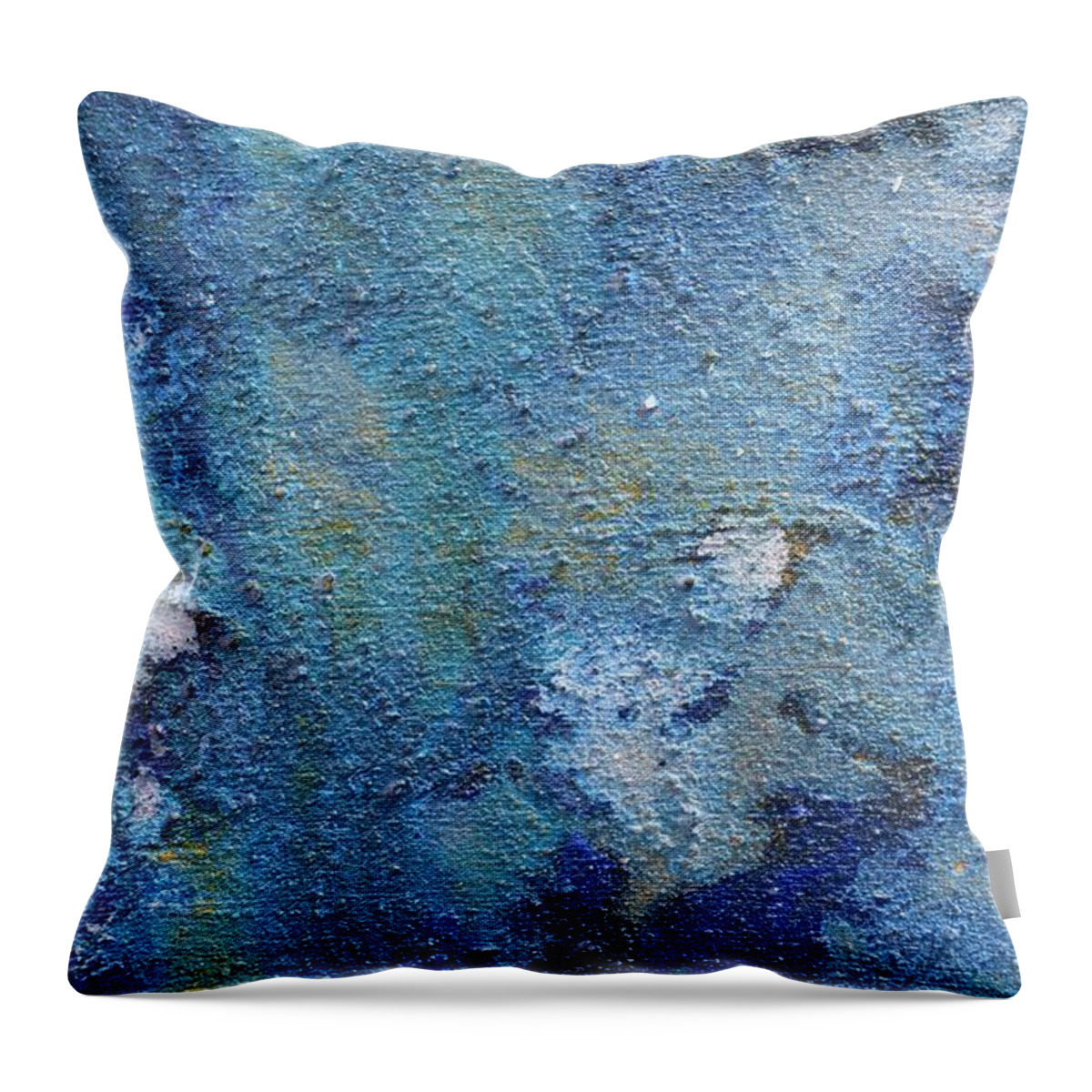 Lyrical Abstract Throw Pillow featuring the painting Daily Abstraction 217122201B by Eduard Meinema