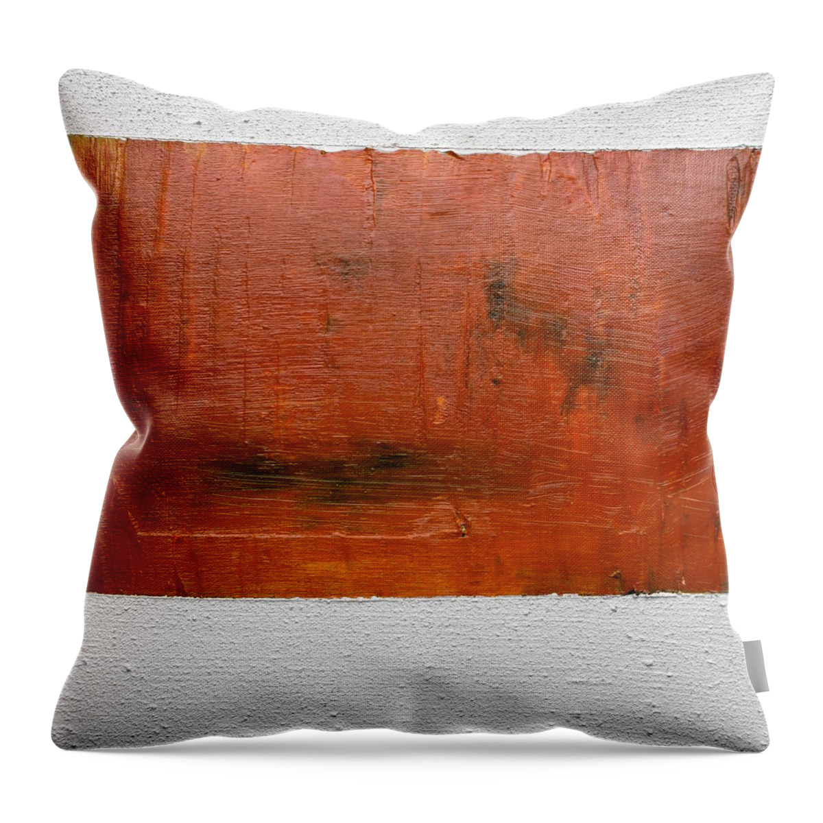 Lyrical Abstract Throw Pillow featuring the painting Daily Abstraction 218010701 by Eduard Meinema