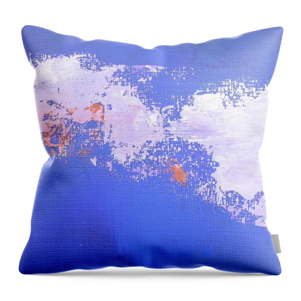 Purple Haze Throw Pillow featuring the painting Daily Abstraction 218030701B by Eduard Meinema
