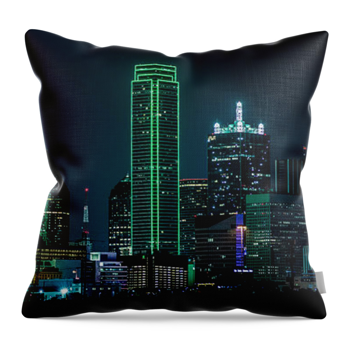 Dallas Throw Pillow featuring the photograph Dallas by David Downs