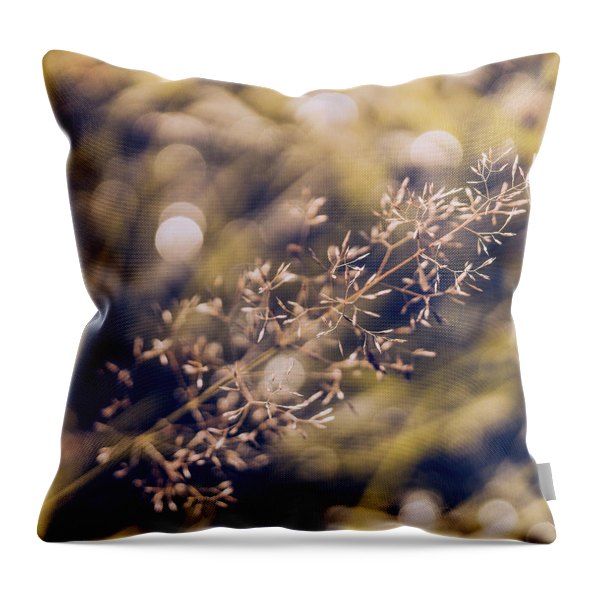 Bokeh Throw Pillow featuring the photograph Dance with Lights by Gene Garnace