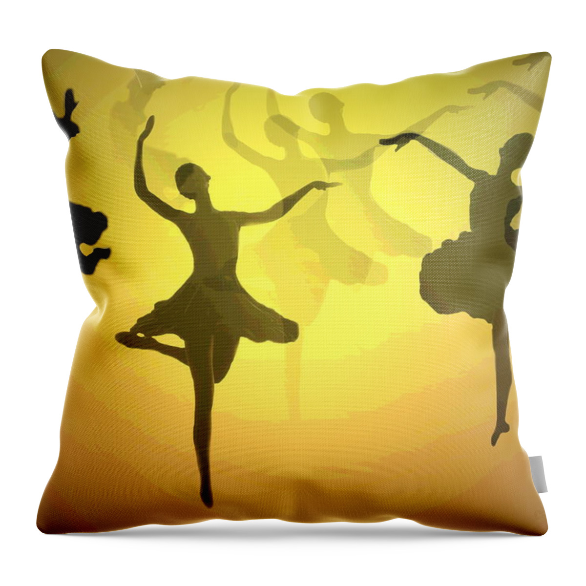 Ballerina Throw Pillow featuring the photograph Dance With Us Into The Light by Joyce Dickens