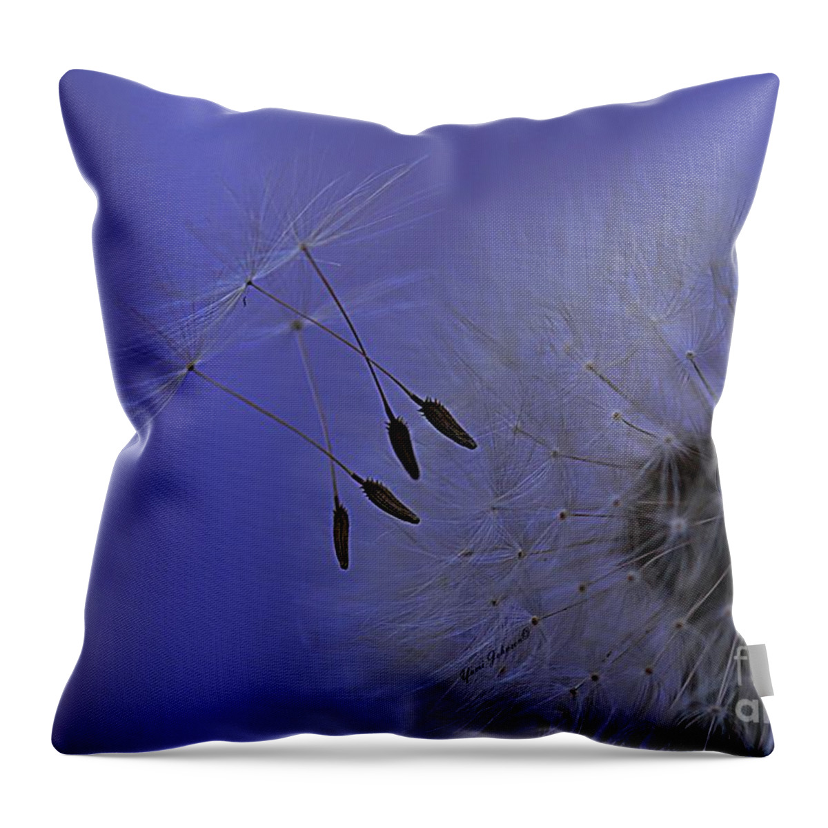 Dandelion Throw Pillow featuring the photograph Dancers by Yumi Johnson