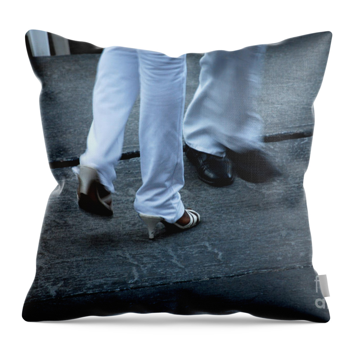 Dancing Throw Pillow featuring the photograph Dancing Feet at the Dominican Republic Son Party Number One by Heather Kirk