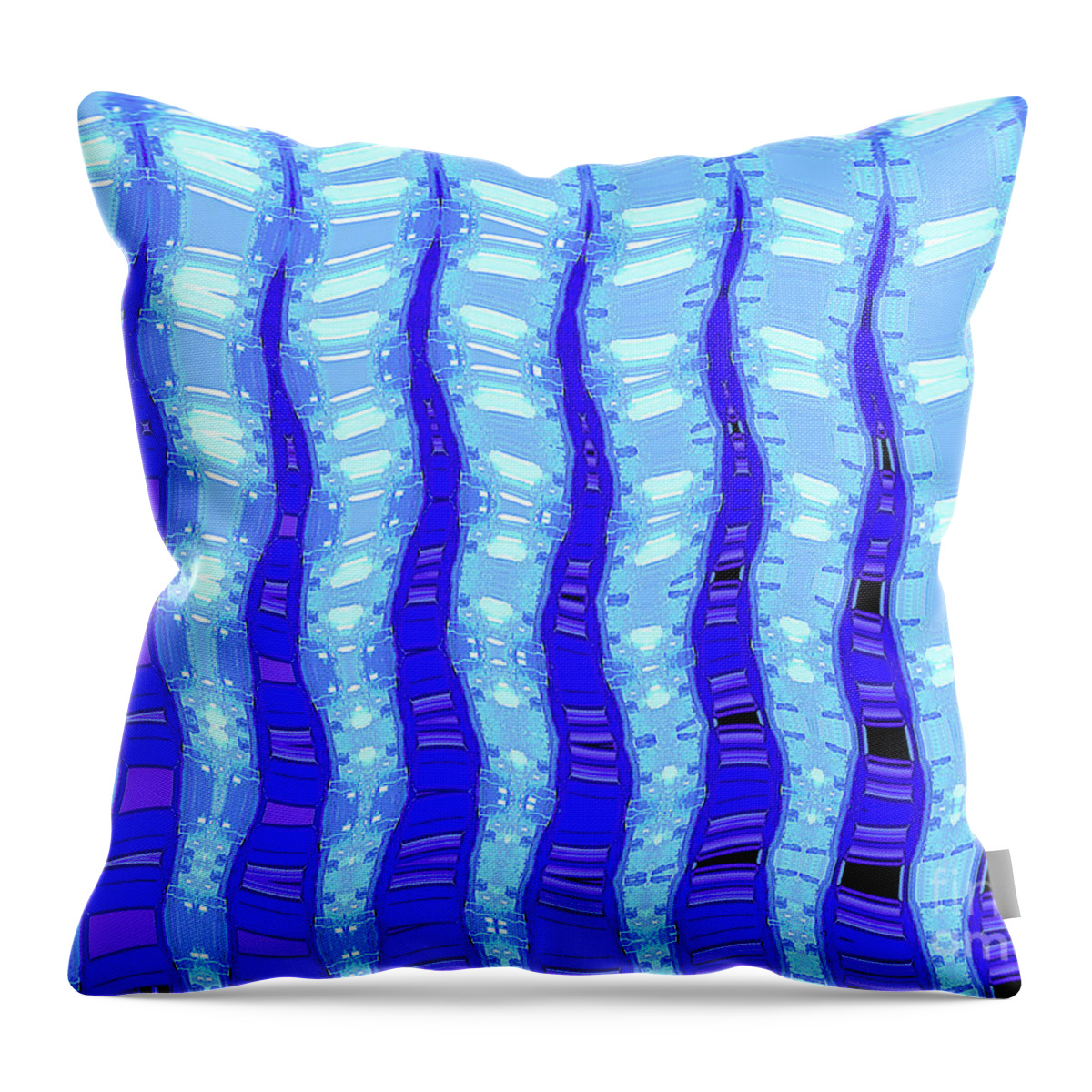 Dance Throw Pillow featuring the digital art Dancing Kelp by Ann Johndro-Collins