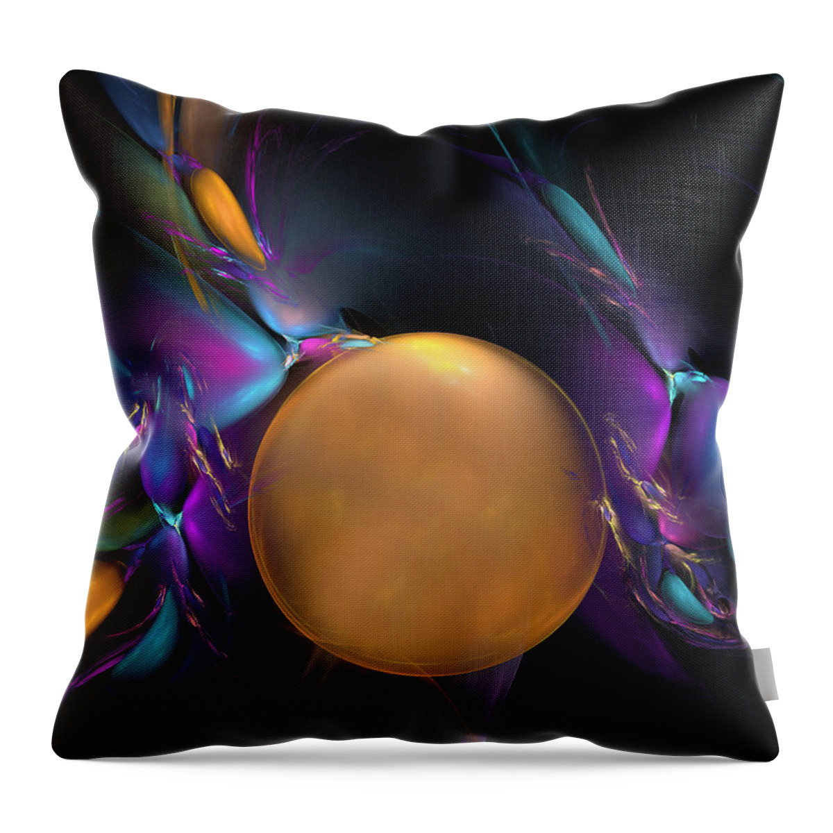 Fractal Throw Pillow featuring the digital art Dani... The Prelude by Phil Sadler
