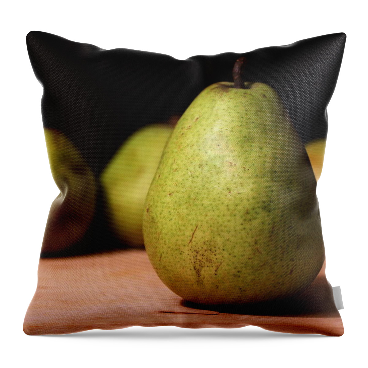 Skompski Throw Pillow featuring the photograph D'anjou Pears by Joseph Skompski