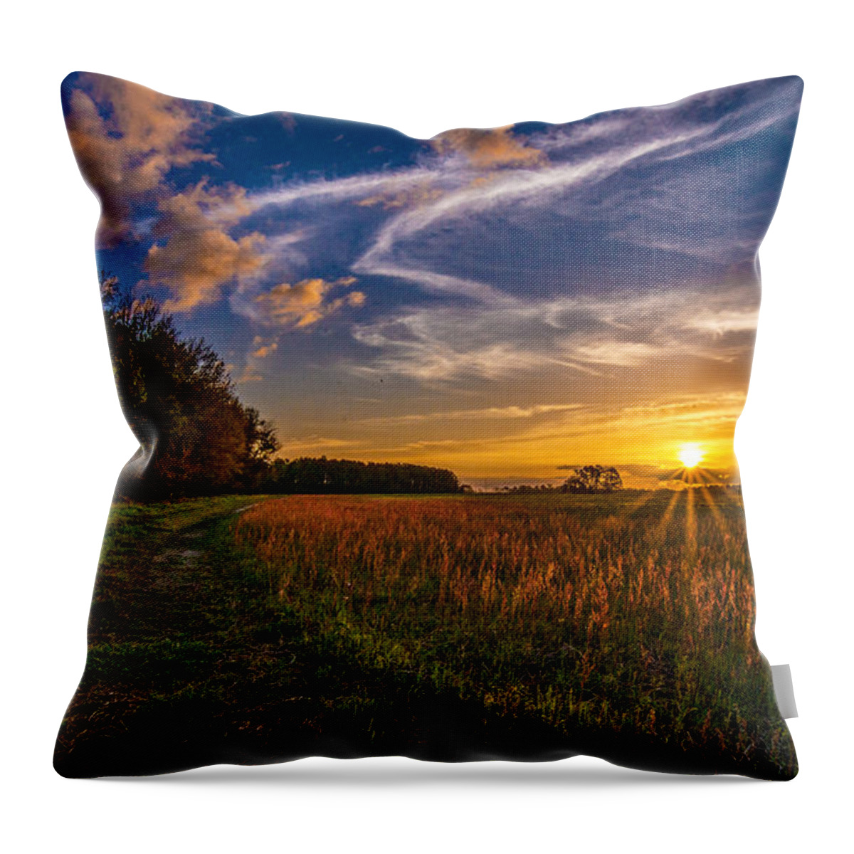 Dawn In The Lower 40 Prints Throw Pillow featuring the photograph Dawn In The Lower 40 by John Harding