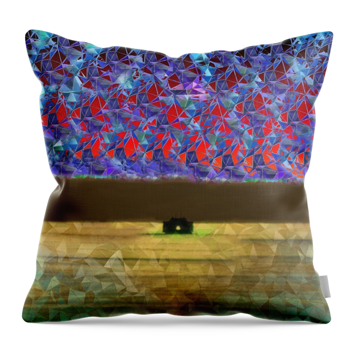 Abstract Throw Pillow featuring the photograph Days End by Tim Allen