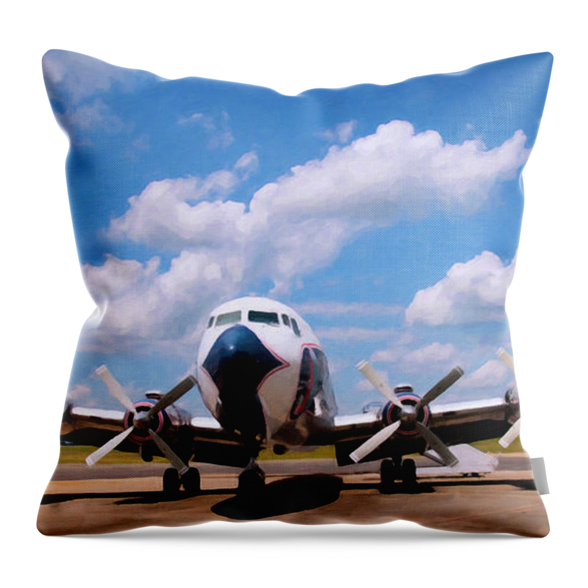 Dc 7 Throw Pillow featuring the digital art Dc 7 by Flees Photos