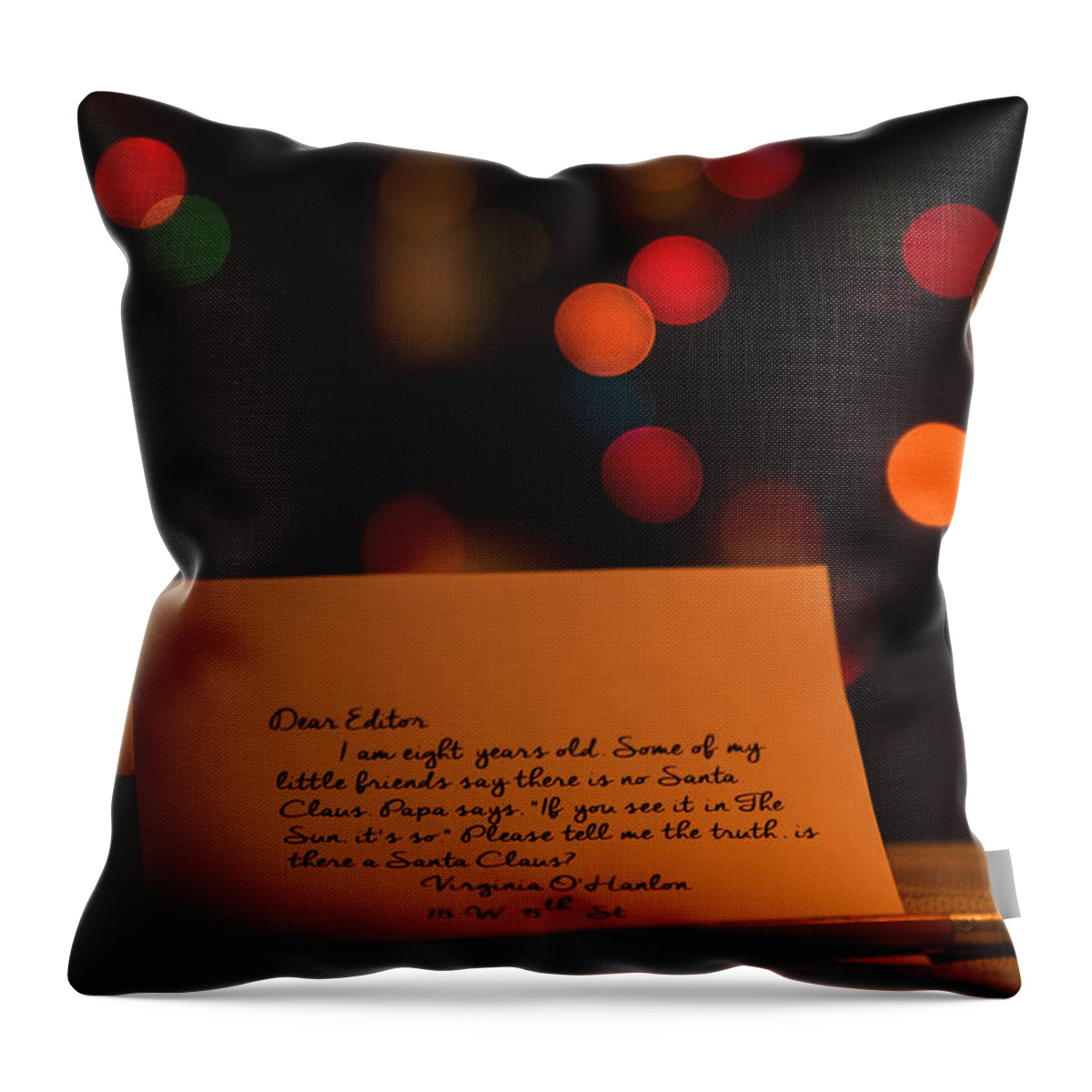 Believe Throw Pillow featuring the photograph Dear Editor by Chris Bordeleau