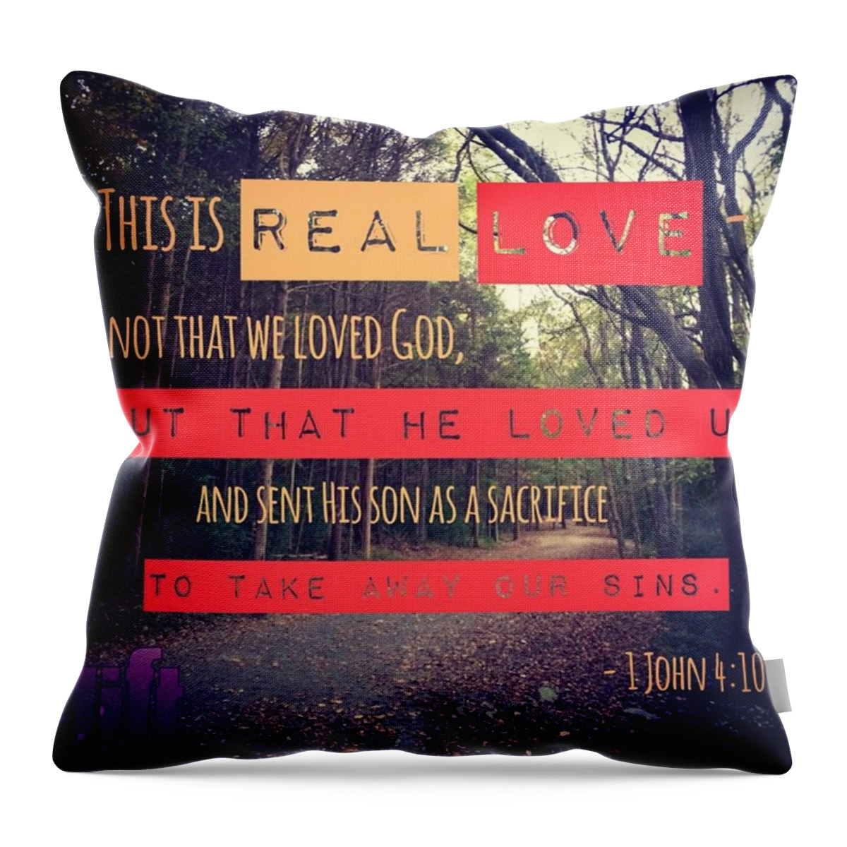 Perfectlove Throw Pillow featuring the photograph Dear Friends, Let Us Continue To Love by LIFT Women's Ministry designs --by Julie Hurttgam