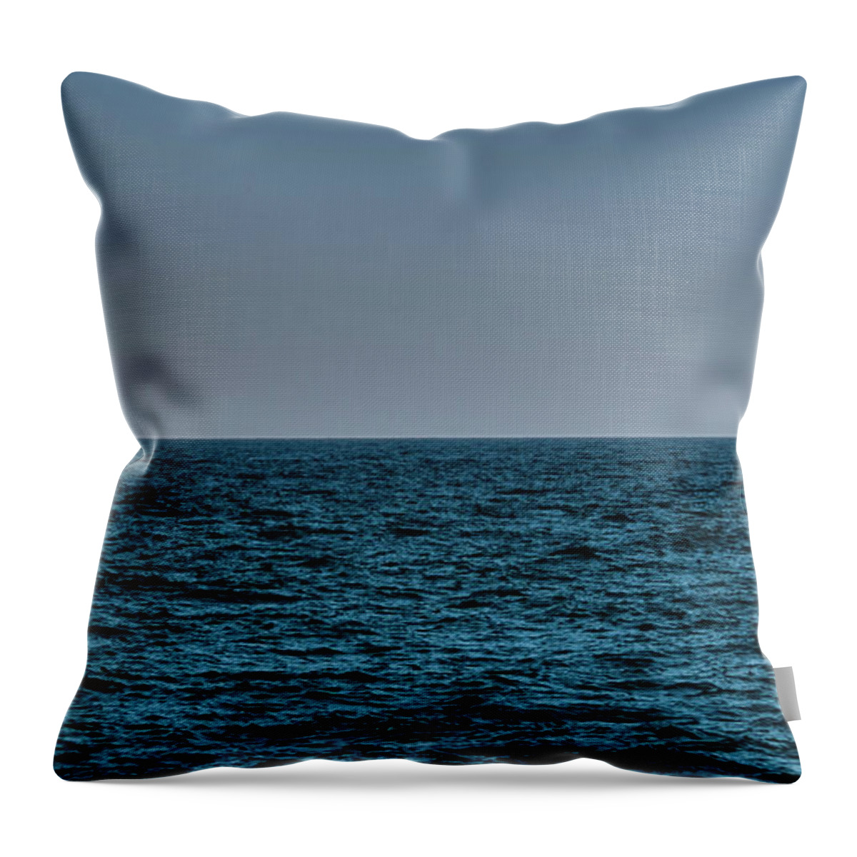 Sea Throw Pillow featuring the photograph Deep Blue by Nick Bywater