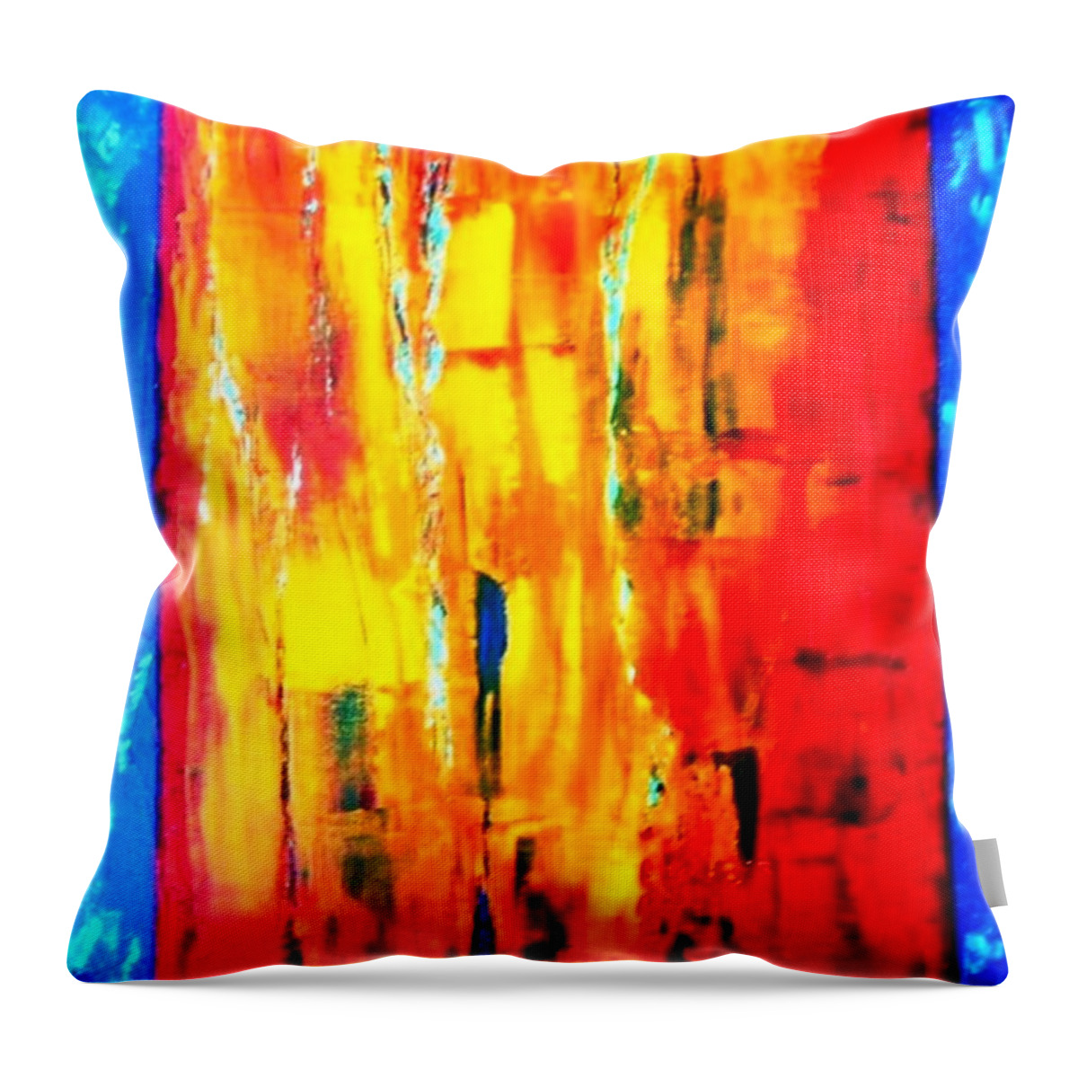 Abstract Throw Pillow featuring the painting Deep Bond by Piety Dsilva