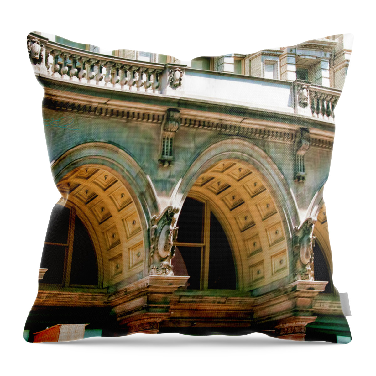 French Period Architecture Throw Pillow featuring the photograph Deep by S Paul Sahm
