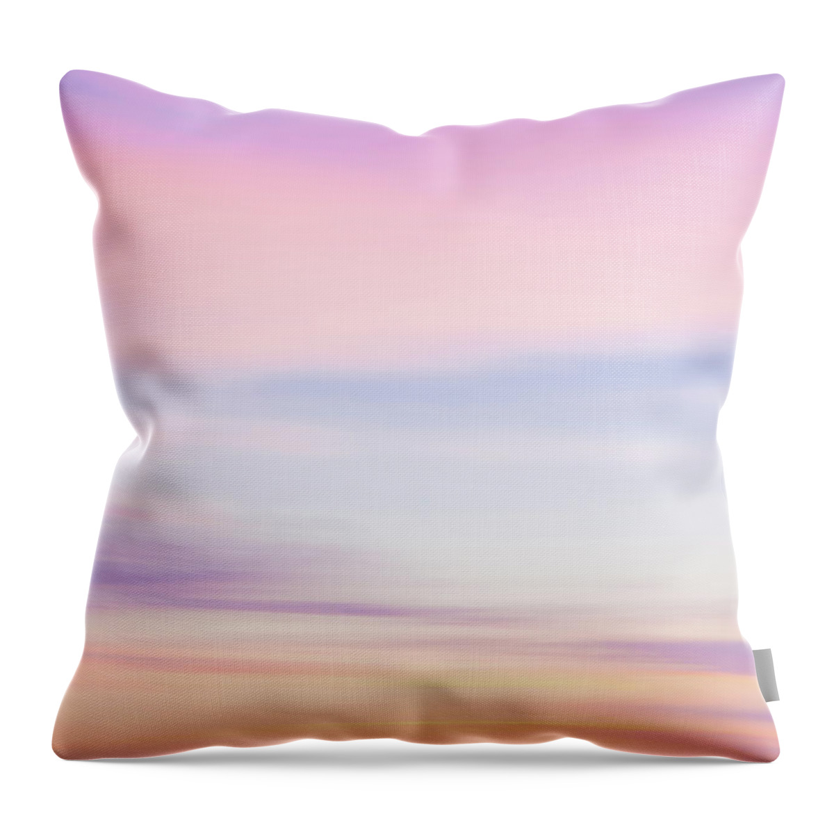 Abstract Throw Pillow featuring the photograph Defocused sunset sky natural background with blurred panning mot by Irina Moskalev