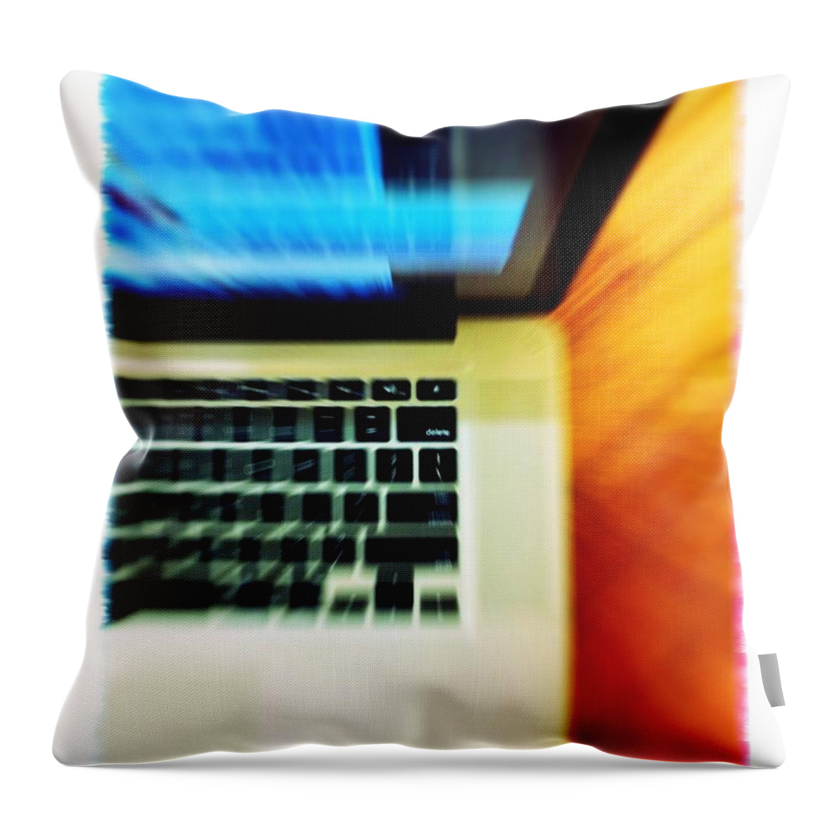 Delete Throw Pillow featuring the photograph Delete by Fransiskus Sudjojo
