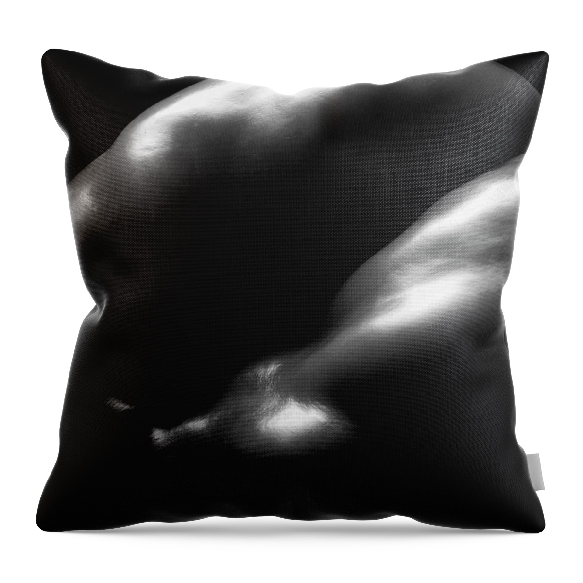 Black & White Throw Pillow featuring the photograph Delicate by Frederic A Reinecke