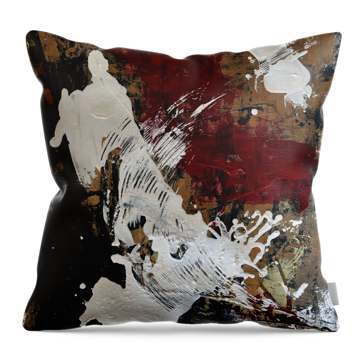 Sonal Raje Throw Pillow featuring the painting Deliverance by Sonal Raje