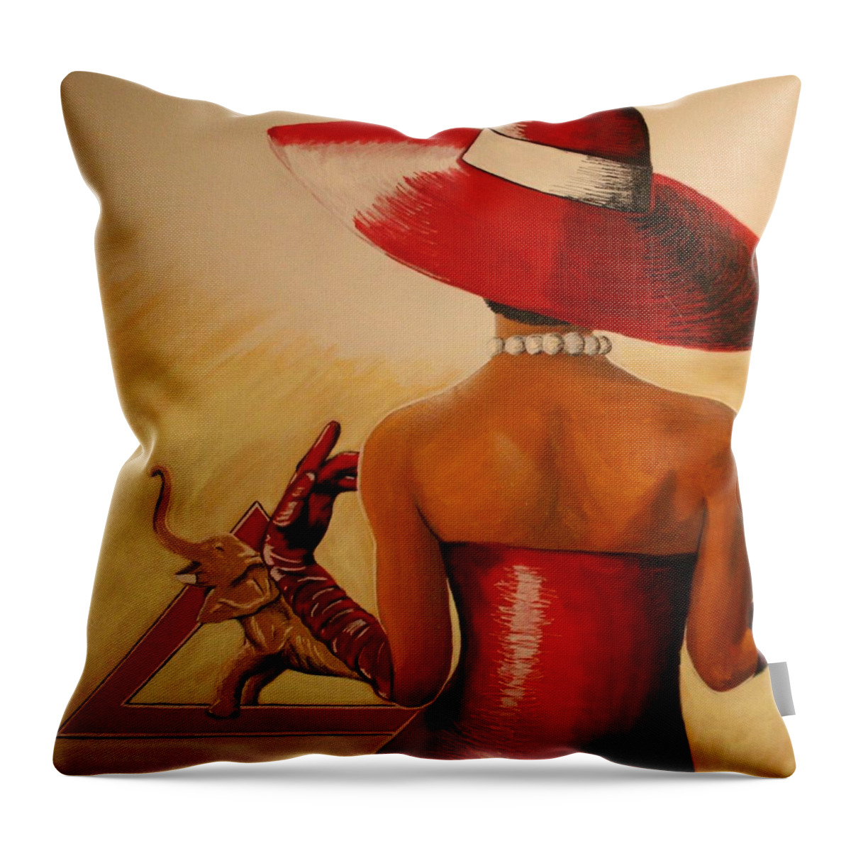 Delta Throw Pillow featuring the painting Delta Glory by Edmund Royster