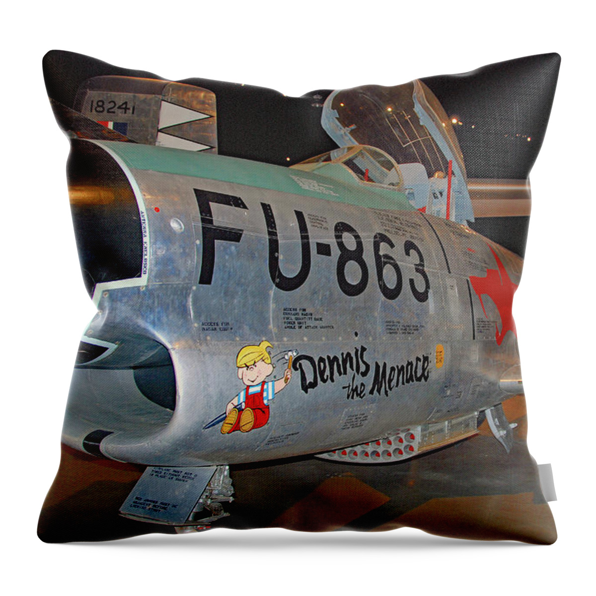 Aviation Throw Pillow featuring the photograph Dennis.... by John Schneider