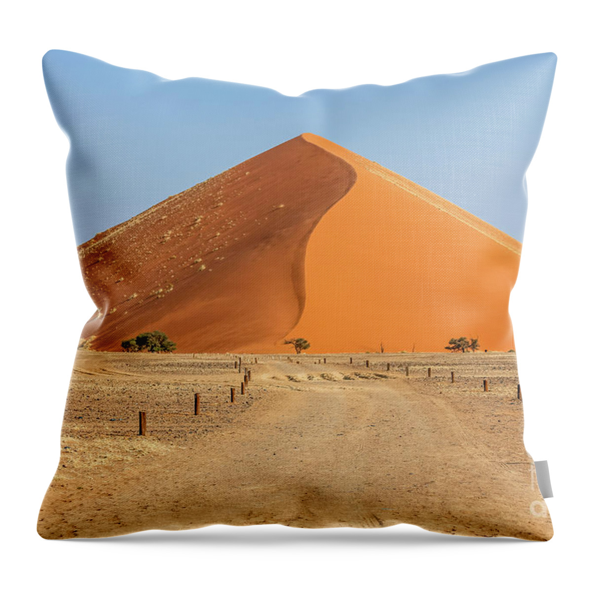 African Throw Pillow featuring the photograph Desert dune by Benny Marty