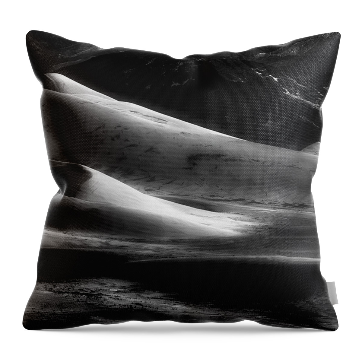 Sand Throw Pillow featuring the photograph Desert Shadows by Mike Lang