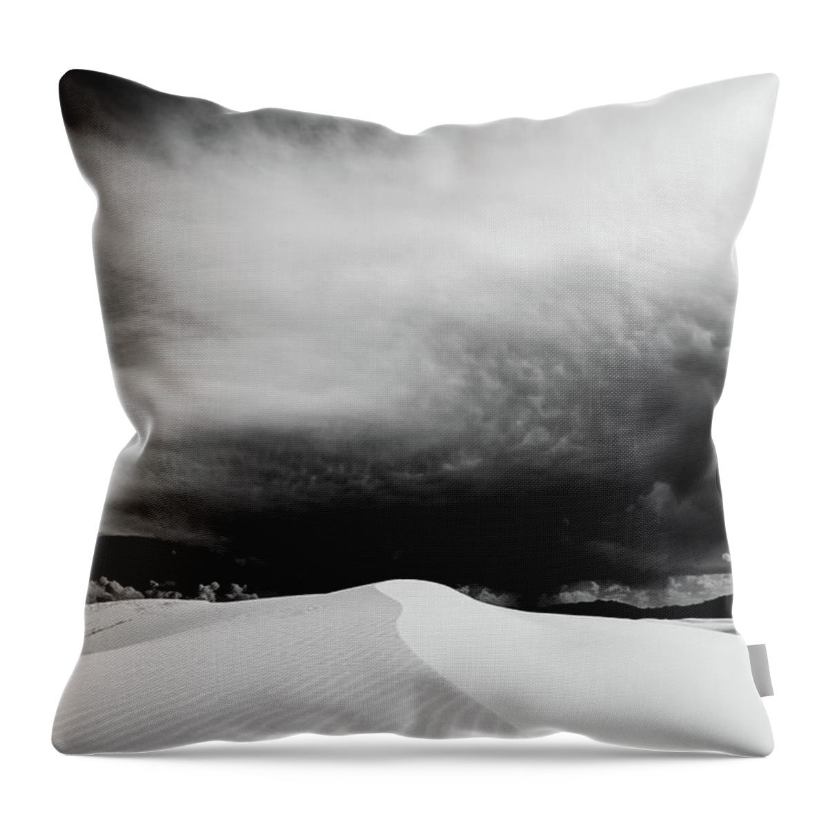 White Sands National Monument Throw Pillow featuring the photograph Desert Storm by Nando Lardi