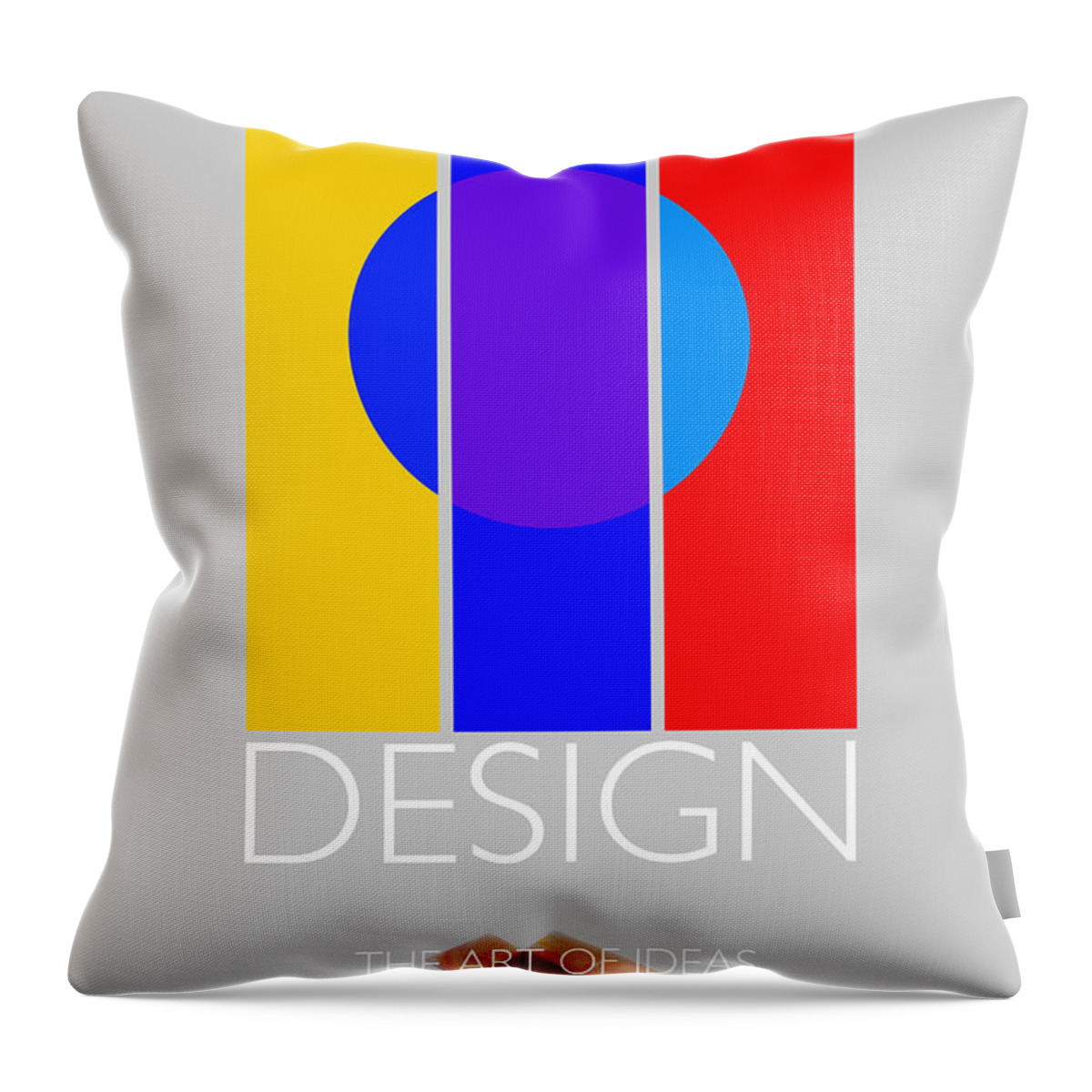 De Stijl Throw Pillow featuring the painting Design Poster by Charles Stuart