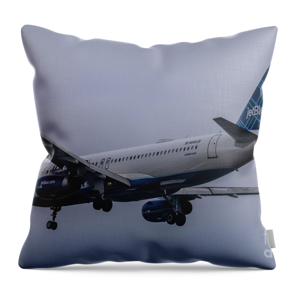 Jet Blue Throw Pillow featuring the photograph Destination Charleston by Dale Powell