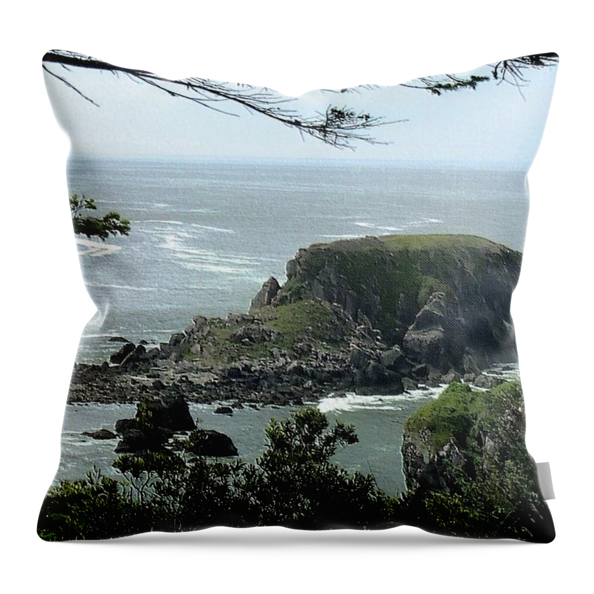 Nature Throw Pillow featuring the digital art Destination in Sight by Vincent Green