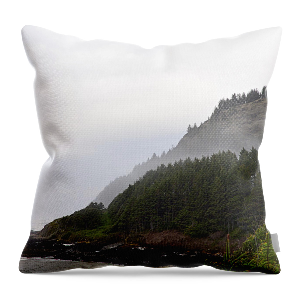 Devil's Churn Throw Pillow featuring the photograph Devil's Churn by Kellie Prowse