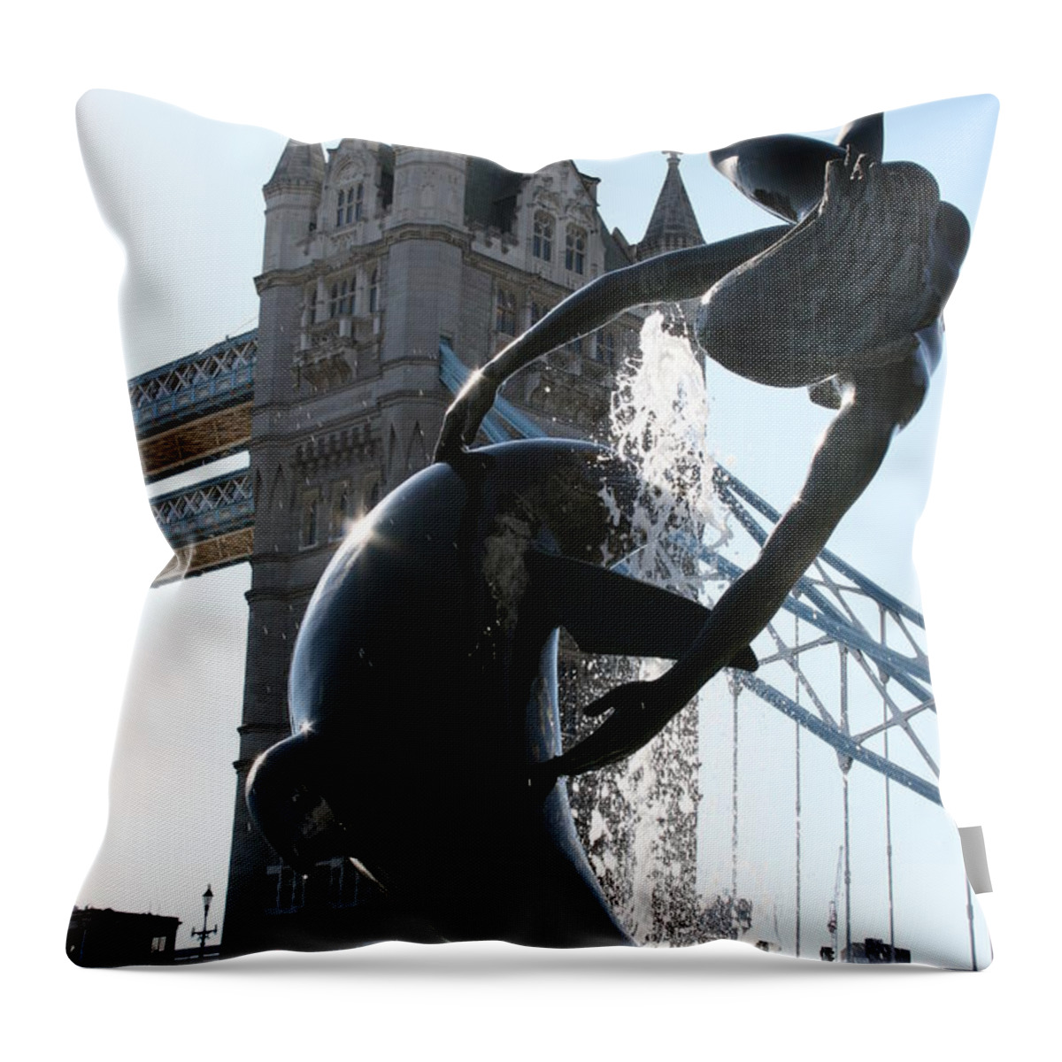 Statue Throw Pillow featuring the photograph DG by MGhany