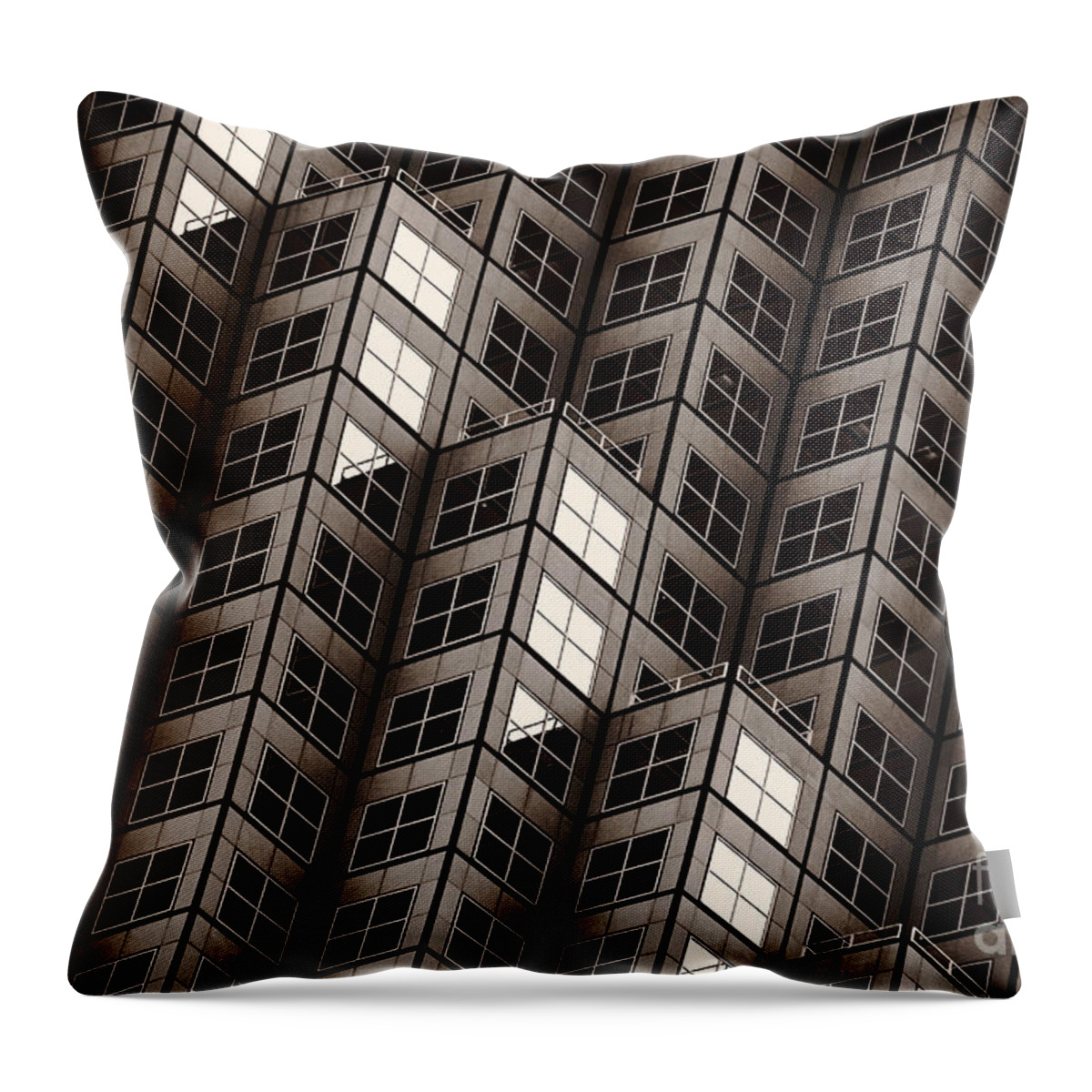 Building Throw Pillow featuring the photograph Dices Noir by Lorenzo Cassina