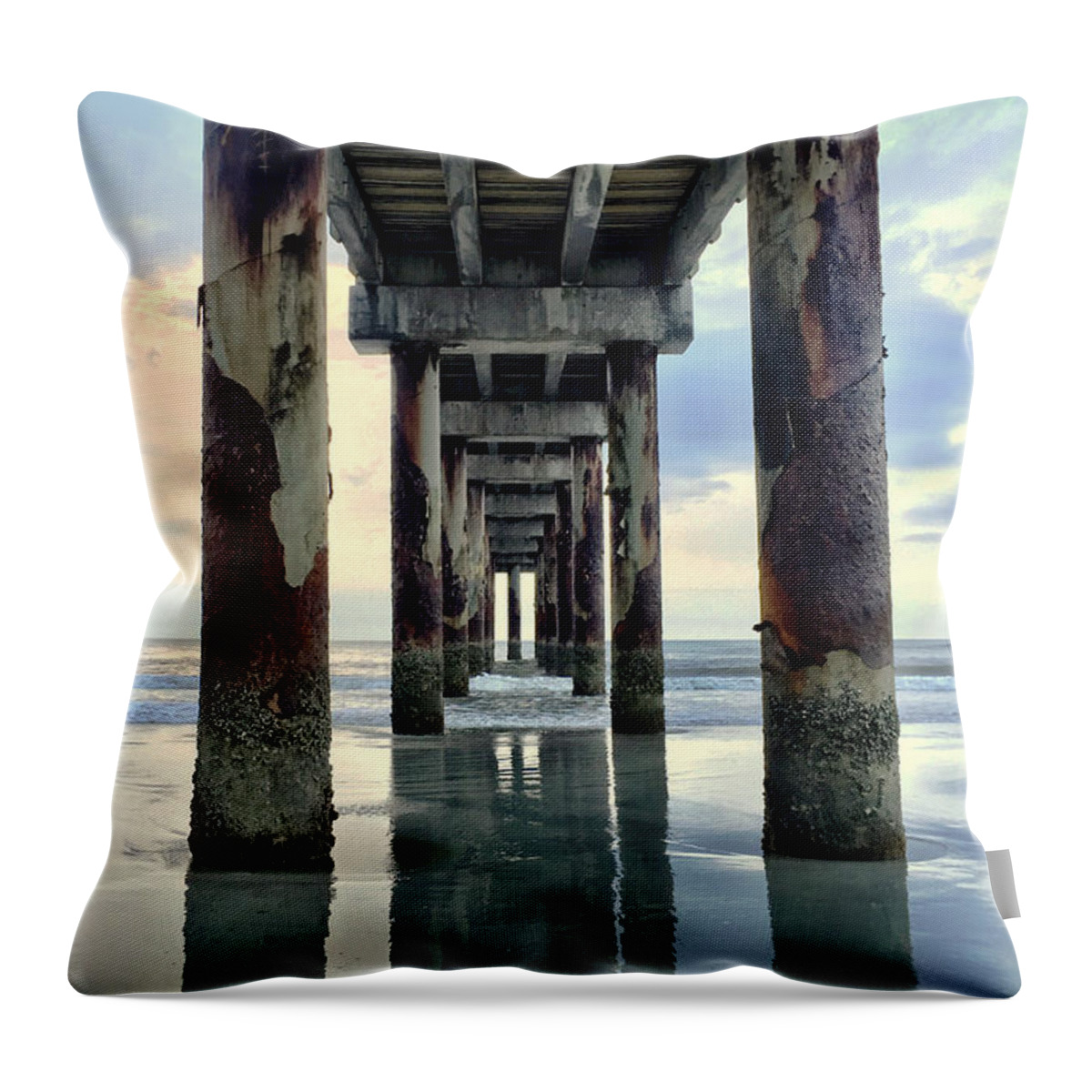 Staugusttine Throw Pillow featuring the photograph Dimensions by LeeAnn Kendall