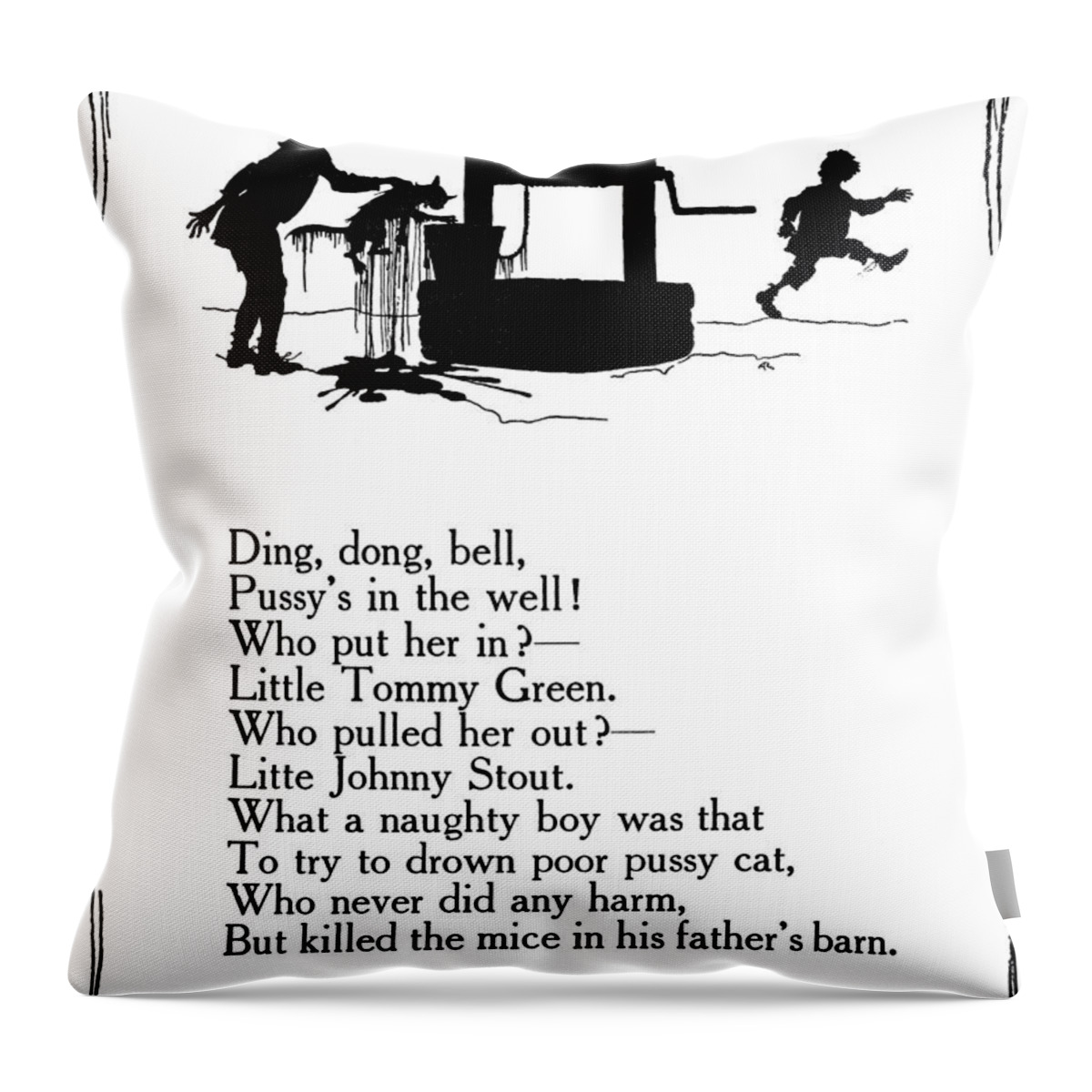 1913 Throw Pillow featuring the photograph Ding, Dong, Bell by Granger