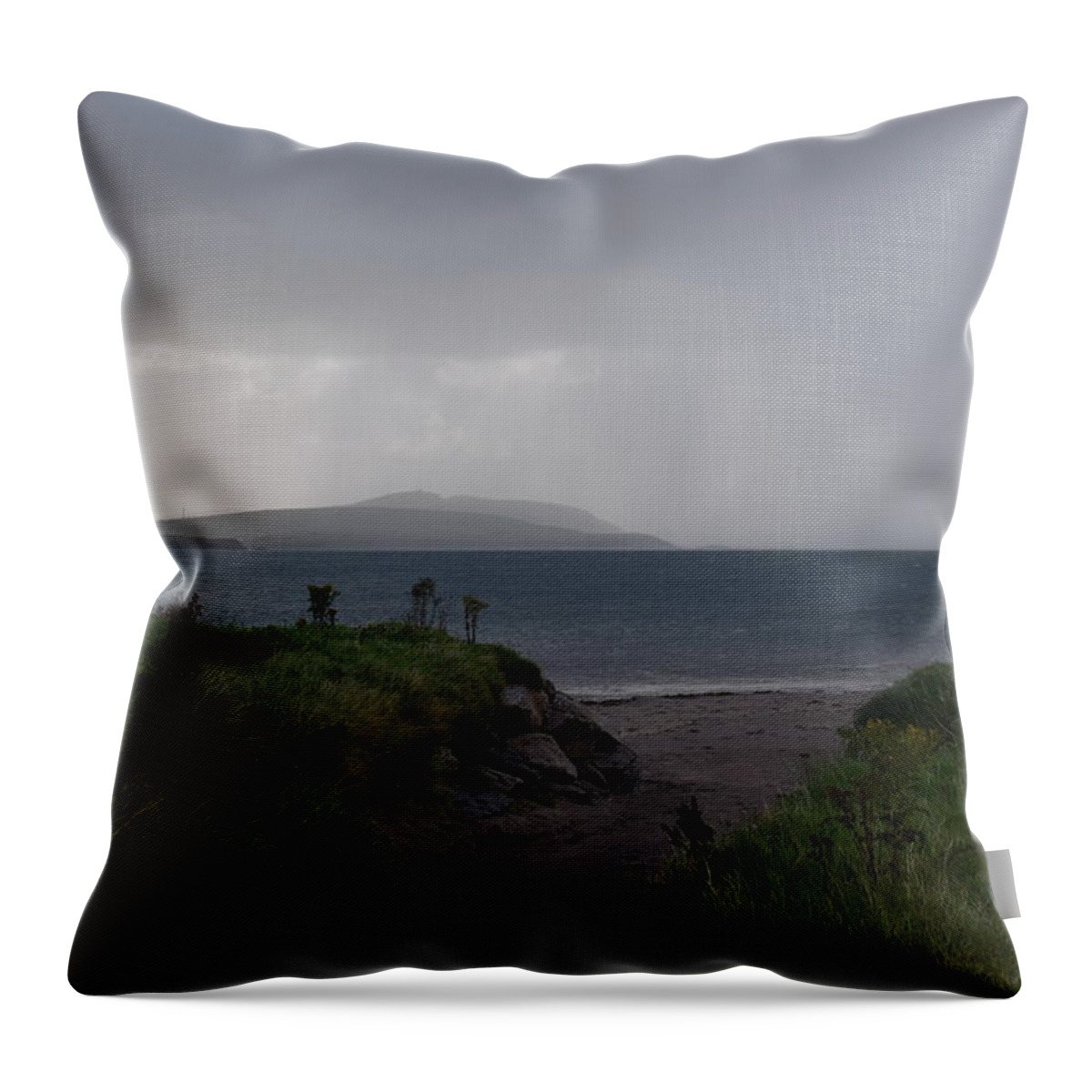 Ireland Throw Pillow featuring the photograph Dingle Beach by Curtis Krusie